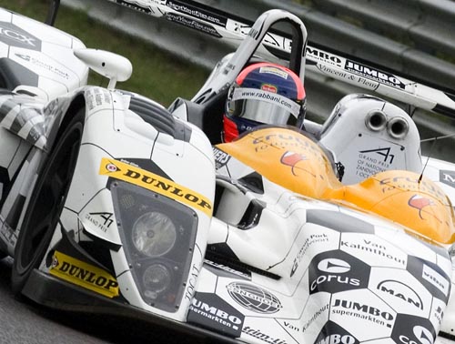 Racing for Holland bolide voorzien van A1 GP reclame
